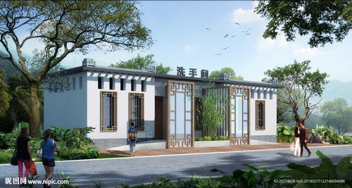 農(nóng)家樂 公園廁所設(shè)計設(shè)計圖 psd分層素材 psd分層素材